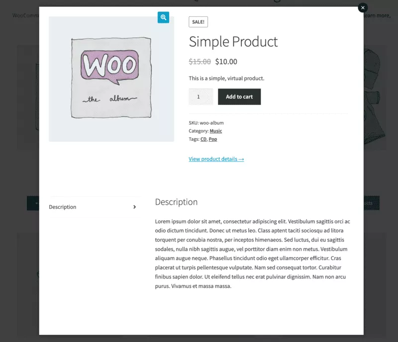 Szybki podgląd WooCommerce
