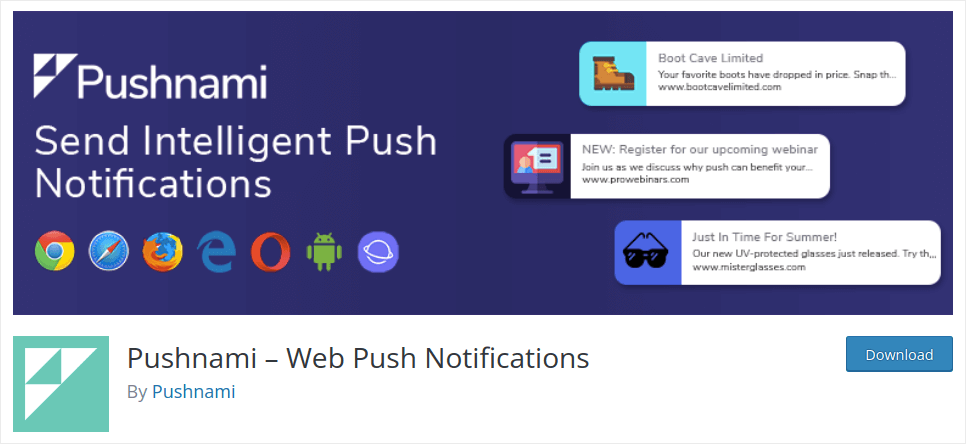 Plugin di notifica push Pushnami