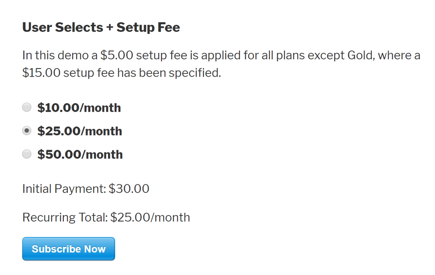 formulaire d'abonnement wp simple pay