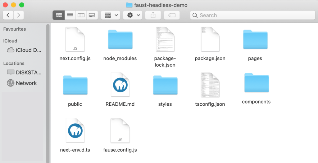 Faust.js構成ファイル。