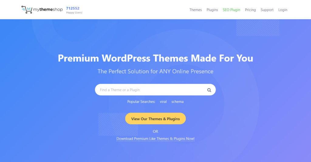 mythemeshop에서 WordPress 플러그인 찾기