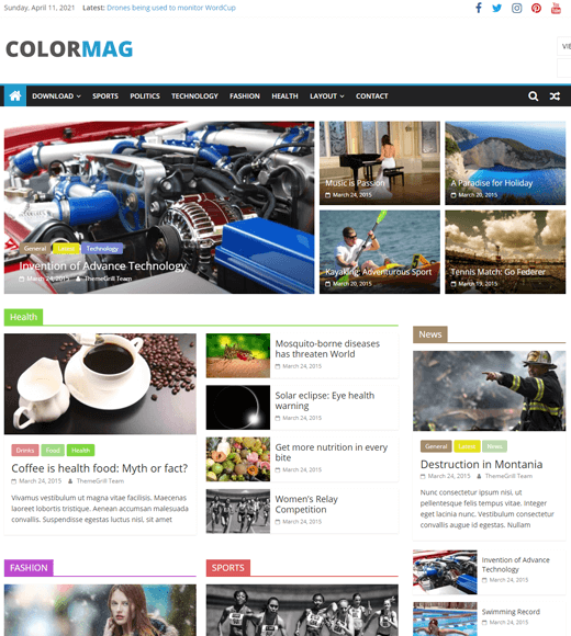 Motyw ColorMag