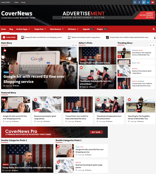 Motyw WordPress CoverNews