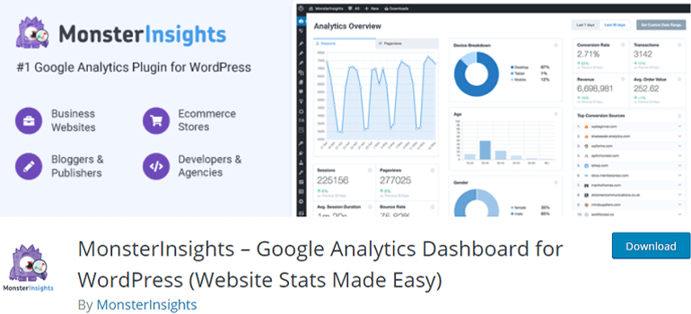 Plugin MonsterInsights