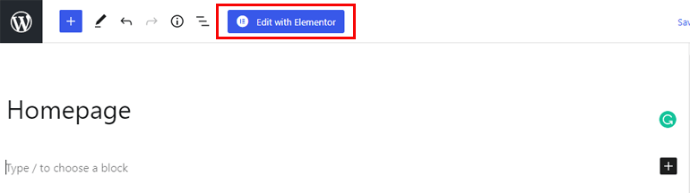 Elementorボタンで編集