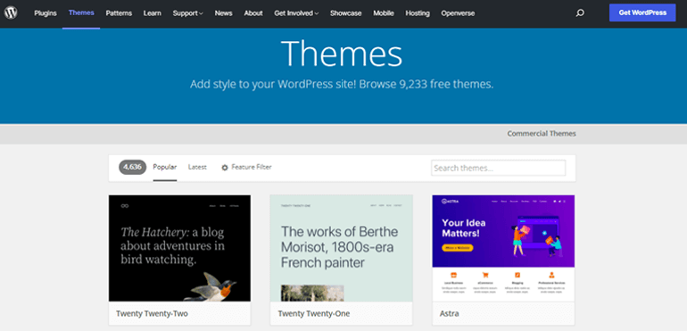Repository di temi WordPress