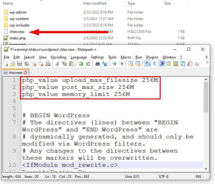 .htaccess über FTP bearbeiten