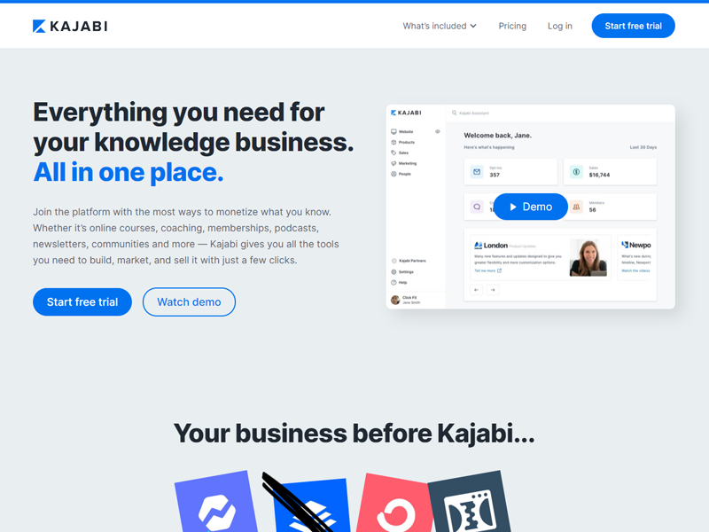 Kajabi: piattaforma di corsi online