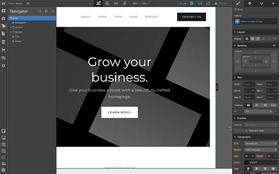 Webflow使いやすさエディター