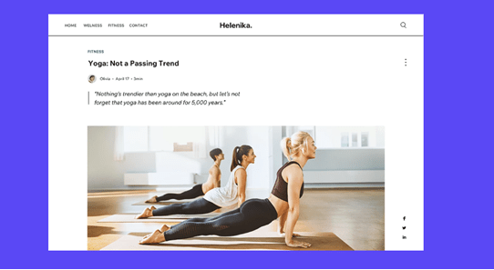 Blog Wix