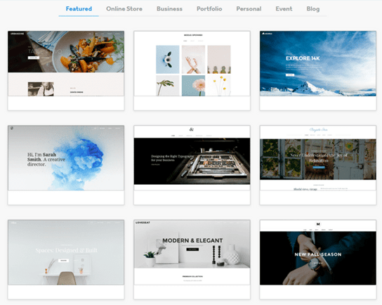 Weebly Photography miglior costruttore di siti Web per fotografi