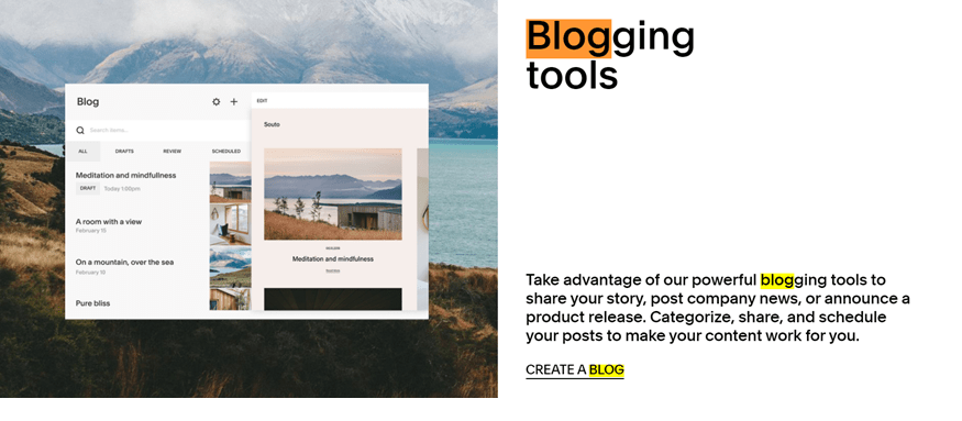 Blog di Squarespace