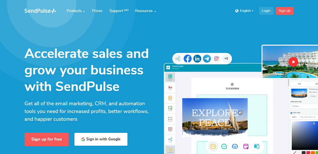 конструктор чат-ботов sendpulse
