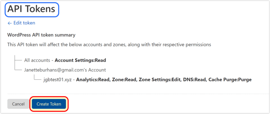 Tworzenie tokena CF API