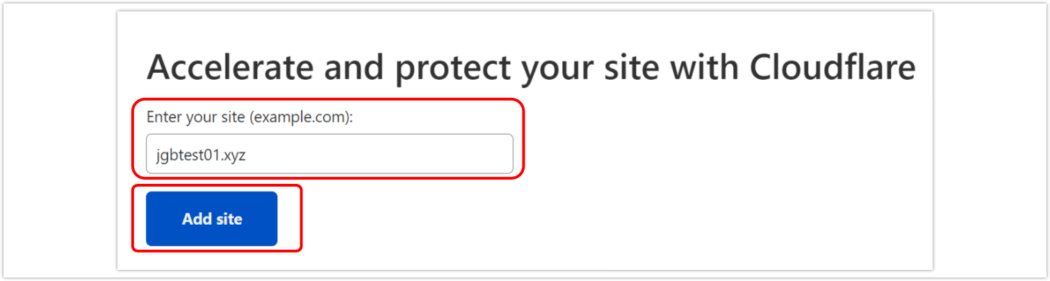 Cloudflare wybierz witrynę