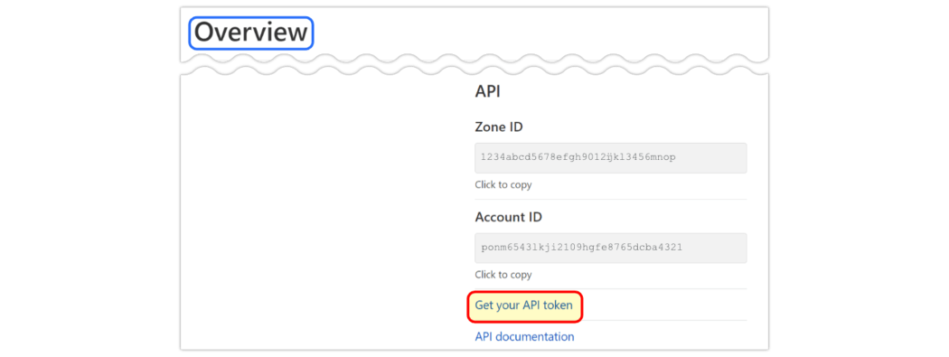 CF pobierz token API