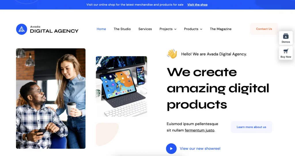 Tema wordpress premium Avada