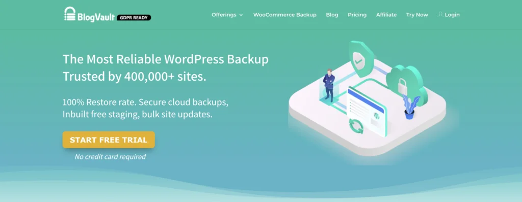 Plugin cadangan wordpress BlogVault