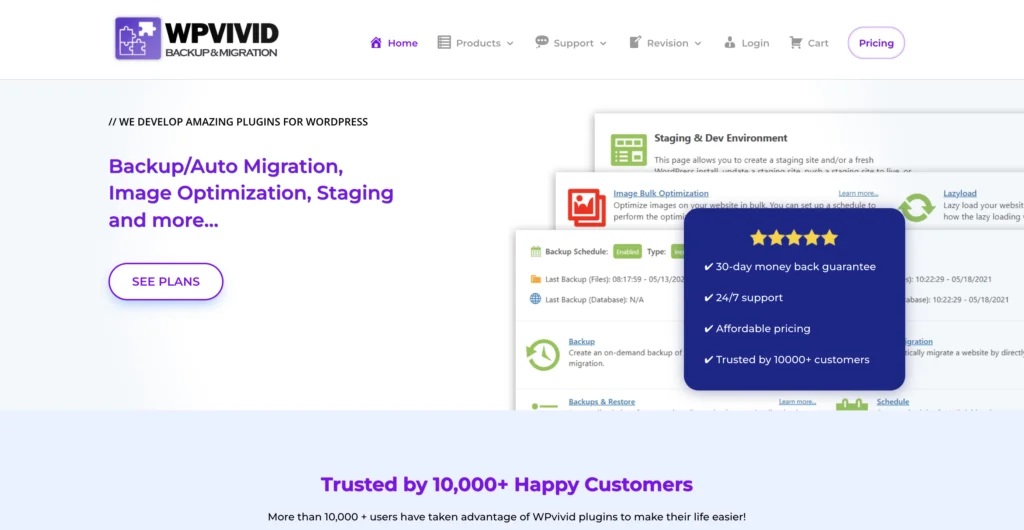 Pencadangan & Migrasi WPVivid Pro
