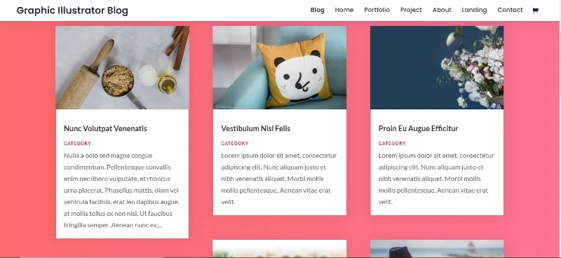Divi Pinterest 스타일 데모