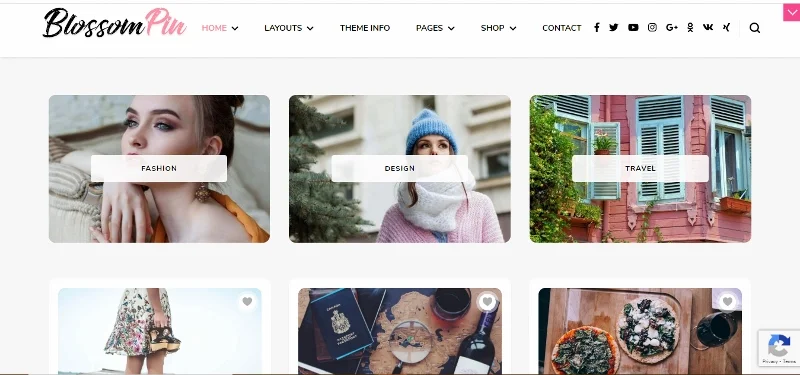 Blossom Pin Pro - WordPress Pinterest 테마