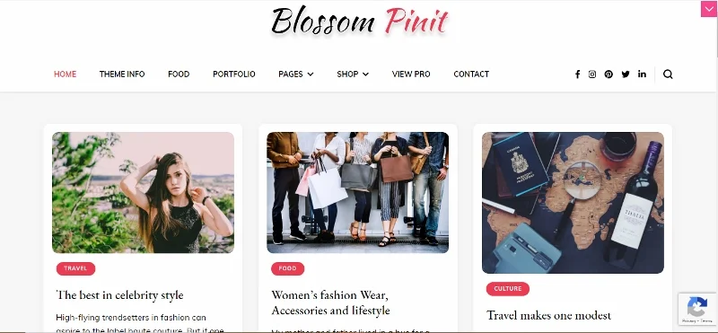 Blossom PinIt Pro - WordPress Pinterest 테마