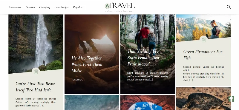 Chained - Masonry Grid WordPress 테마