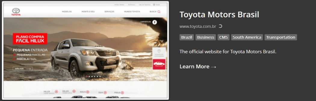2015 쇼케이스 – Toyota Motors Brasil