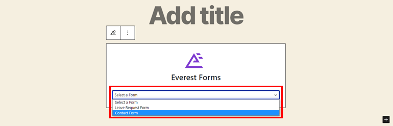 Selectarea unui formular