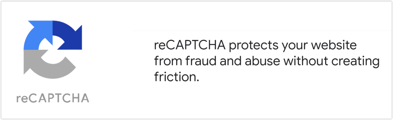 แบนเนอร์ ReCAPTCHA