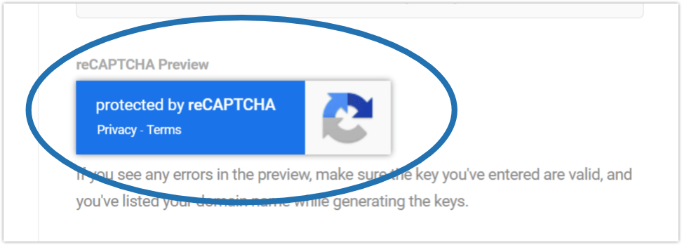 ตัวอย่าง recaptcha