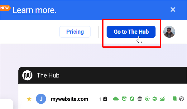 Área da conta WPMU DEV