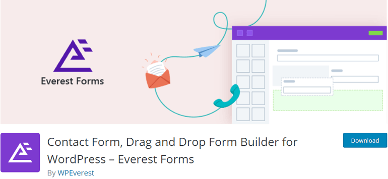 Everest Forms 最佳表單生成器插件