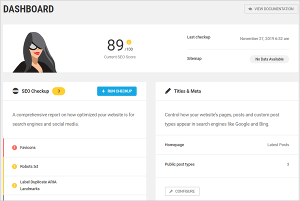 Plugin SEO Smart Crawl WordPress.