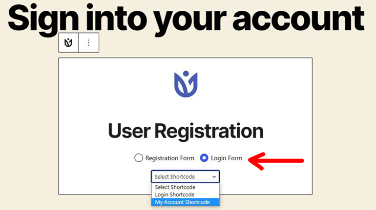 Choisissez le code abrégé de mon compte
