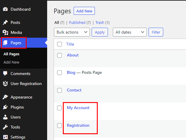 Nouveaux exemples de pages
