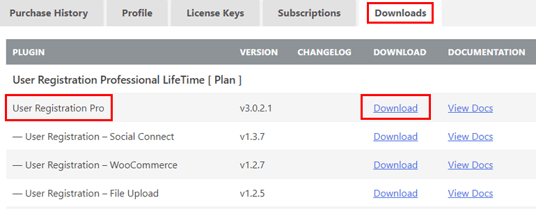 Descărcați User Registration Pro