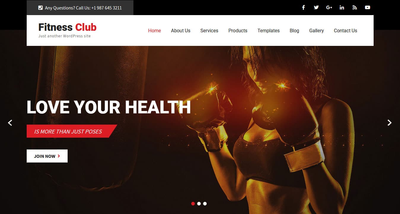 Tema WordPress Personal Trainer