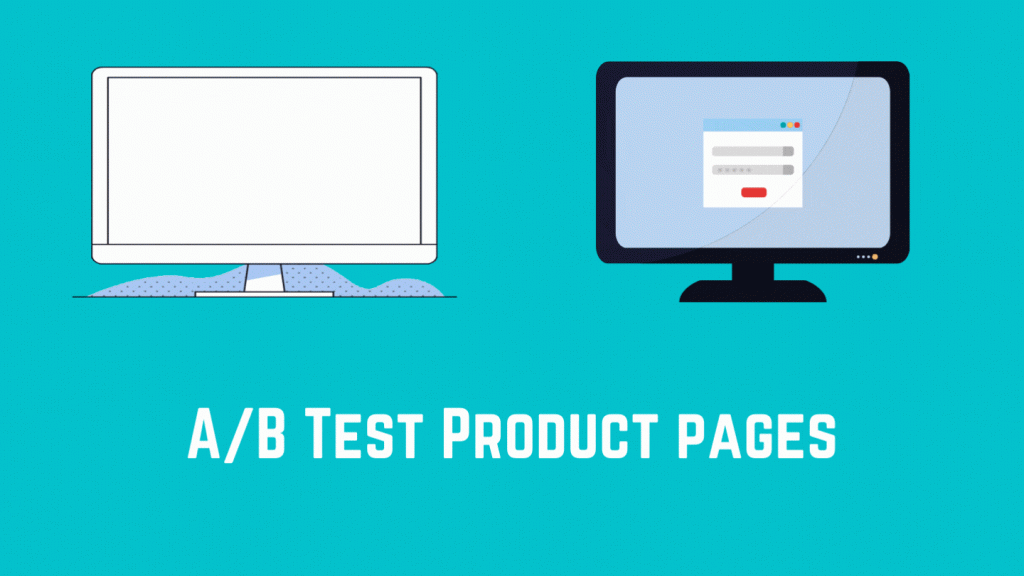 páginas de produtos de teste a/b