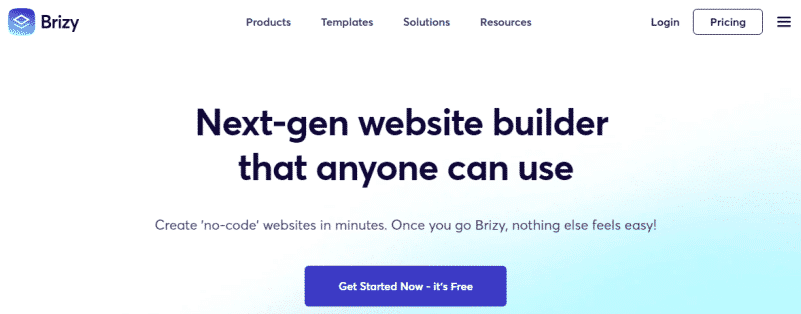 Brizy 최고의 무료 WordPress 페이지 빌더 플러그인