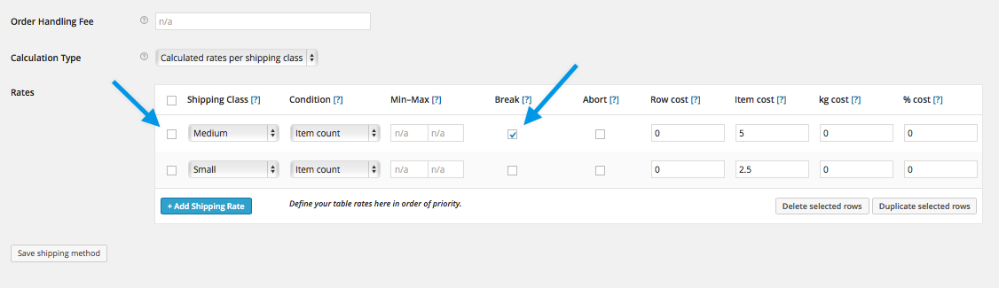 Tablo Ücreti Nakliye - WooCommerce