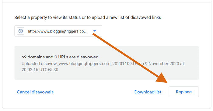 Google disavow tool