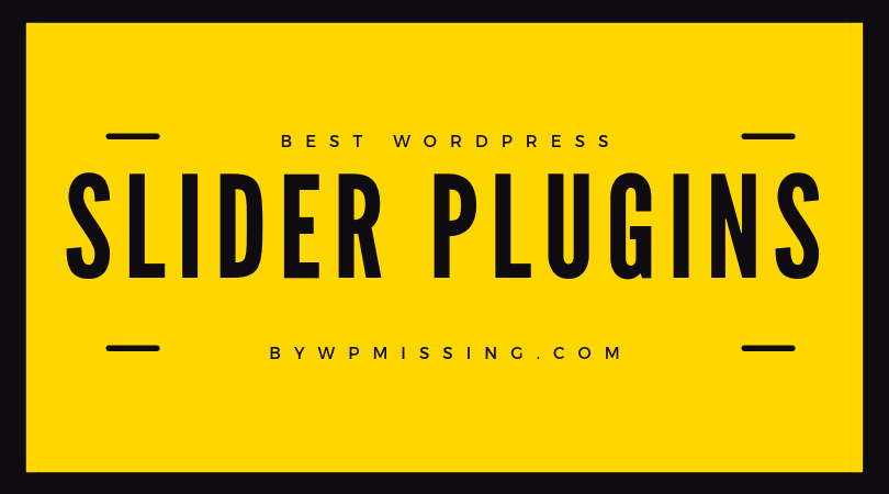 Complementos de control deslizante de WordPress compatibles con dispositivos móviles