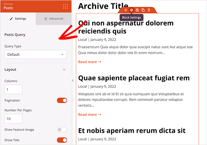 post-template-tag-wordpress - SeedProd Add the posts template tag in WordPress for blog pages
