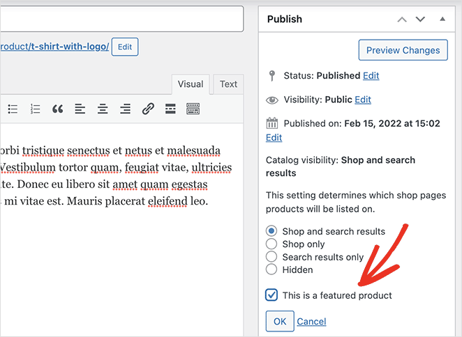 woocommerce özellikli ürün onay kutusu - SeedProd WooCommerce featured product checkbox