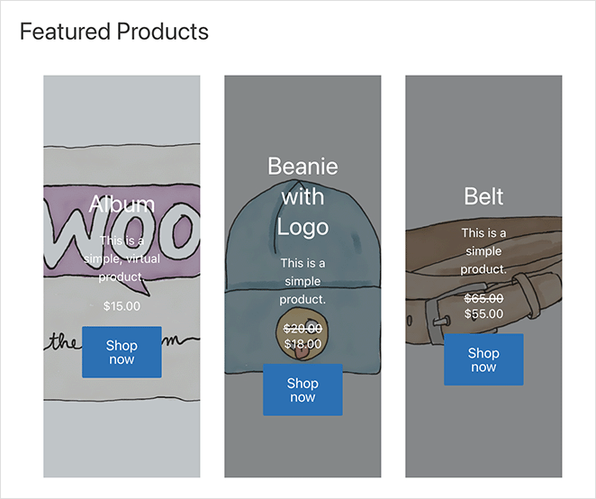 woocommerce özellikli ürünler ızgarada - SeedProd WooCommerce featured products in grid