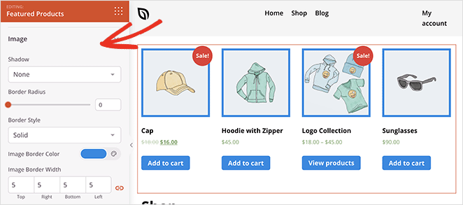 gelişmiş-woocommerce-özellikli-proucts-grid-ayarları - SeedProd Advanced woocommerce featured products grid settings