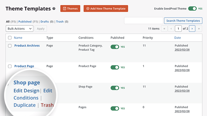 edit-shop-page-seedprod - SeedProd Edit shop page in seedprod
