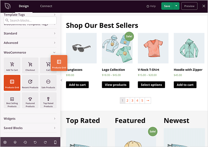 woocommerce-shop-page-product-grid - SeedProd wooCommerce store builder
