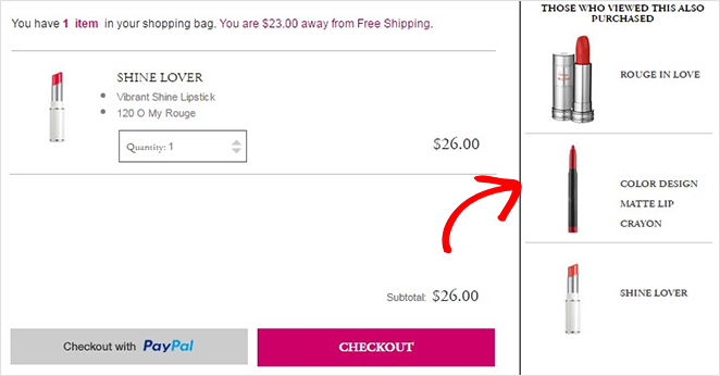 ek satış örnekleri - SeedProd WooCommerce upsell example
